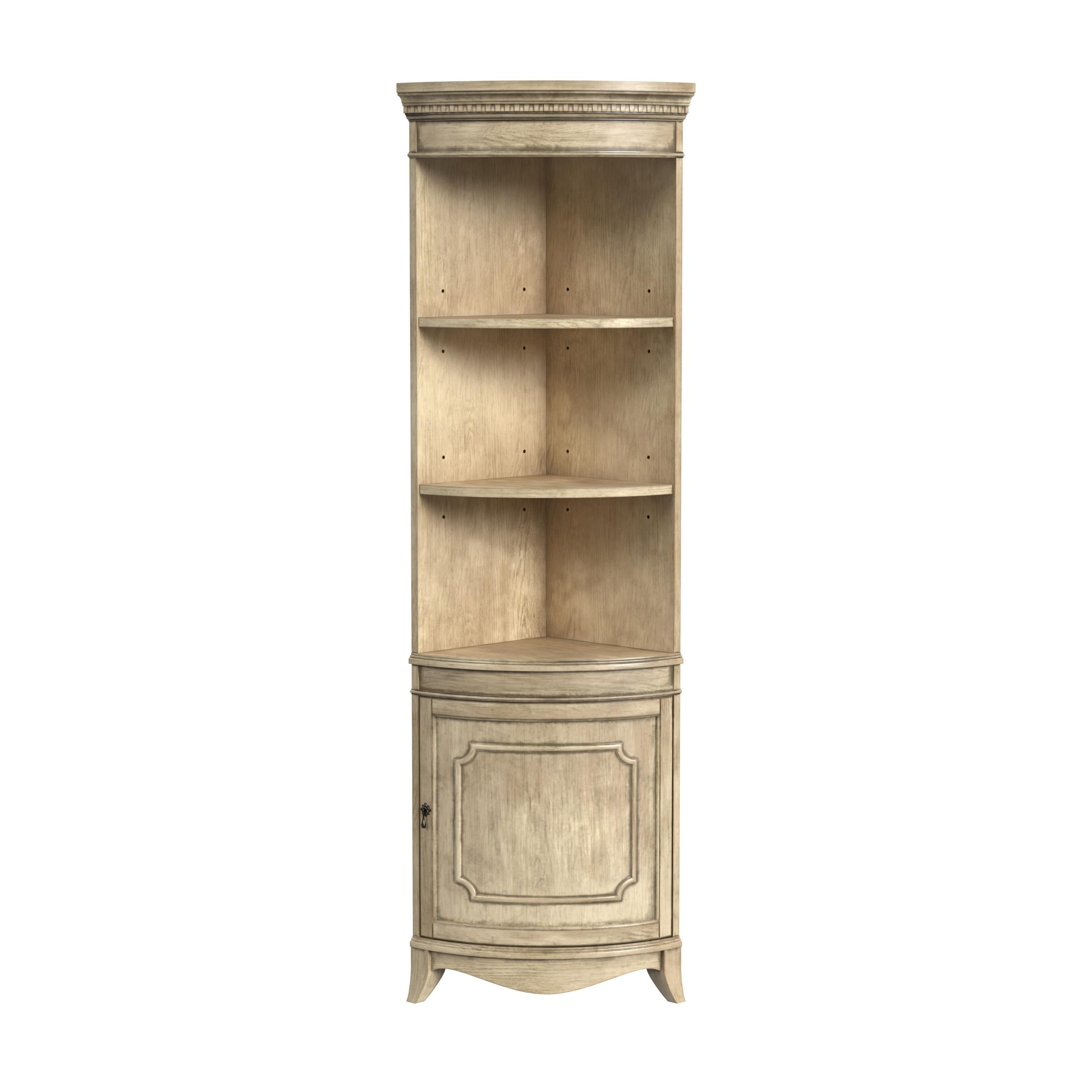 Butler Dowling 1 Door Corner Cabinet - Antique Beige - Walmart.com for How Butler Dowling 1 Door Corner Cabinets Transform Small Space Organization