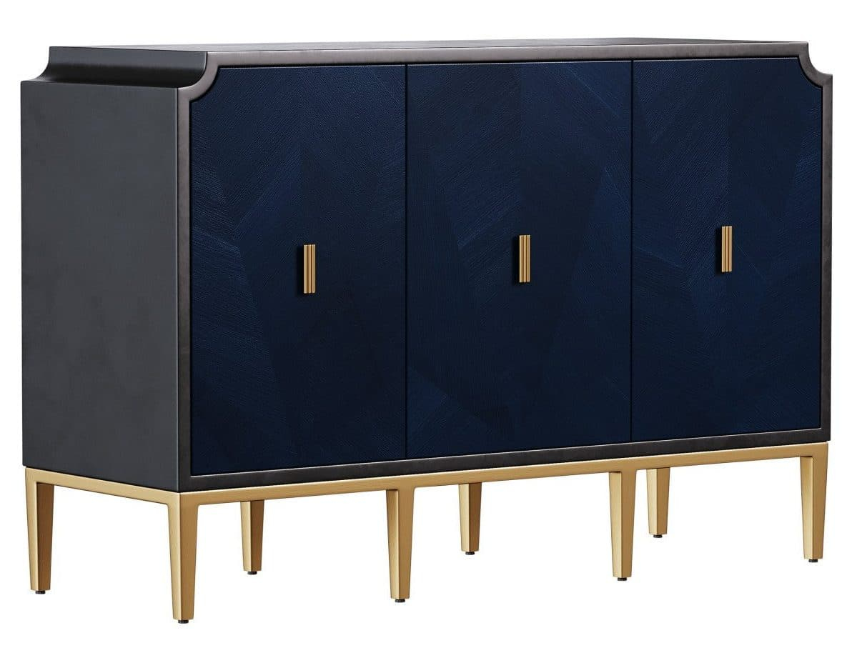 Currey And Company 3000-0082 Kallista Blue Cabinet - Hickory Park Furniture inside Kallista Cabinet