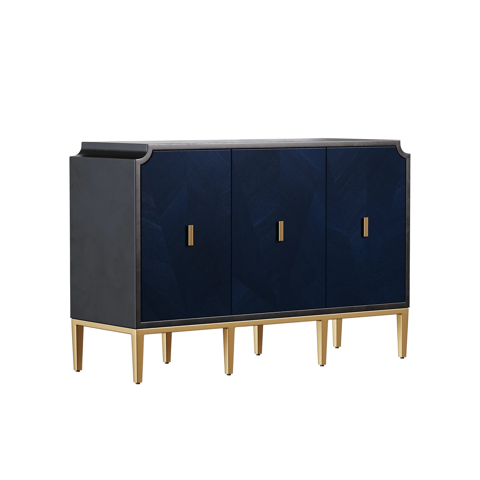 Currey & Company Kallista Blue Cabinet | Chairish pertaining to Kallista Cabinet