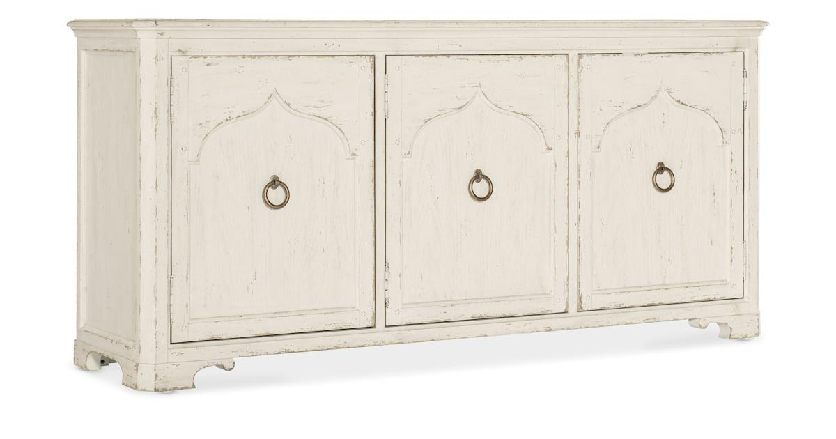 Hooker Furniture 7050-55472-02 Americana 73" Wide 1 Drawers Oak Accent ... pertaining to Hooker Furniture 7050-55498 Americana 84"W Oak Accent Cabinet - Honey / Antique