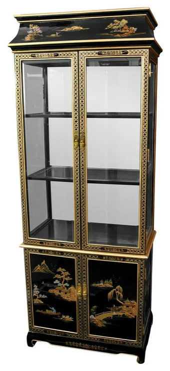 The Artisanal Craftsmanship Behind Modern Black Lacquered China Cabinets