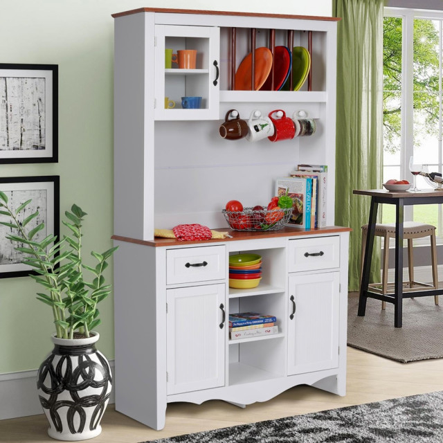 The hidden storage benefits of adding a dual-function hutch to a small home office or dining area