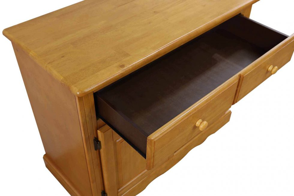 Sunset 2 Door Buffet/ Lighted Hutch – Light Oak - Sunset Trading throughout Tips For Keeping The Finish On Your Oak Selections Buffet Looking New