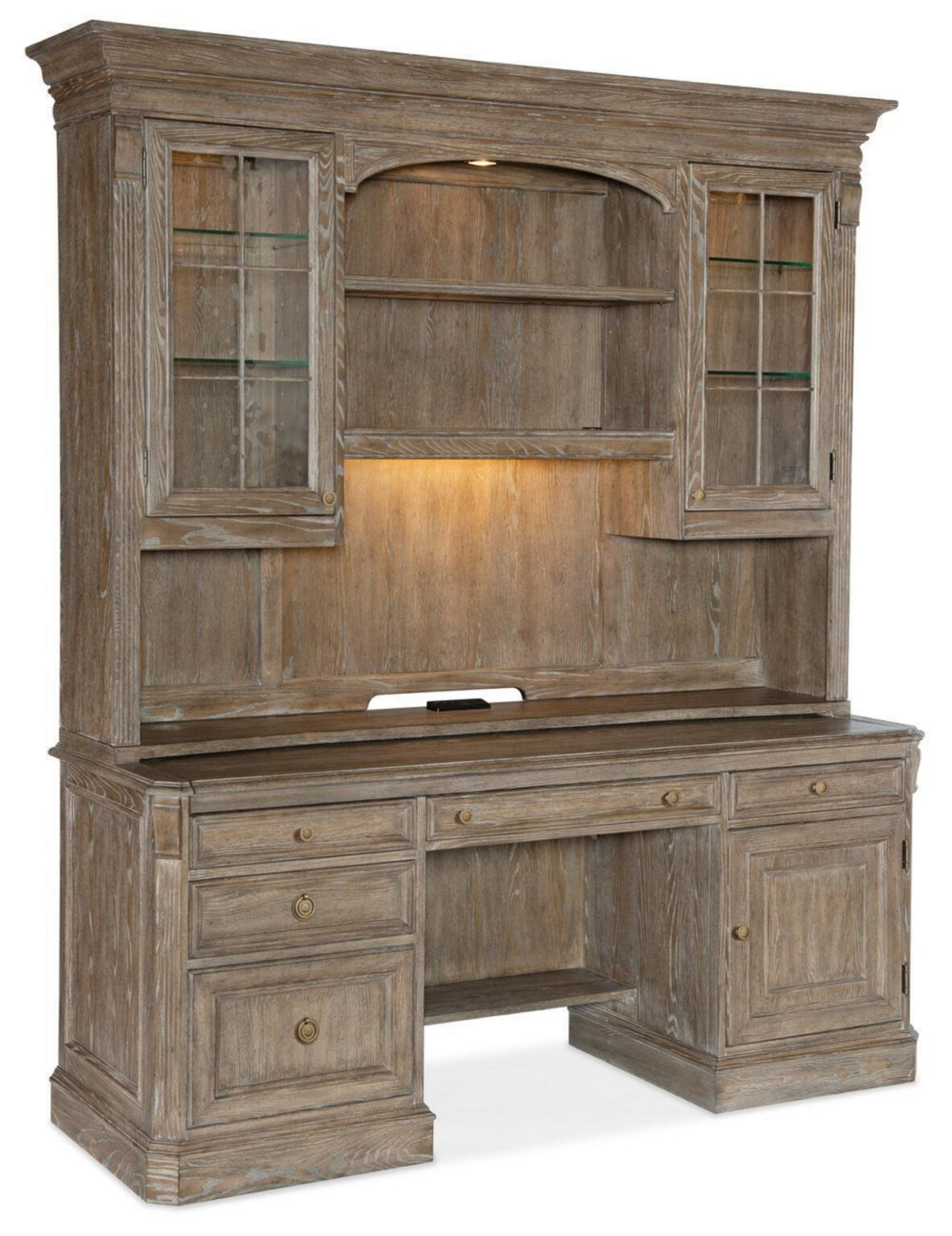 Decoding the Claro finish and cathedral oak veneers that make this Hooker piece unique