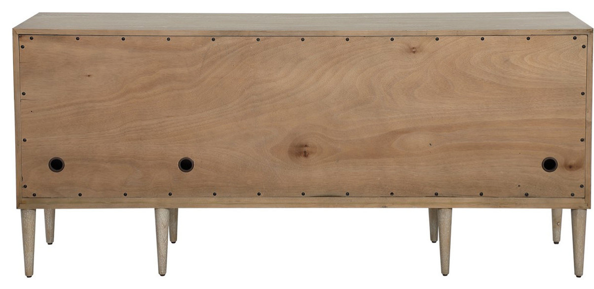 Uttermost Tightrope 4 Door Modern Sideboard Cabinet 25101 - Midcentury ... with regard to Maintaining the finish on wide accent cabinets through the seasons
