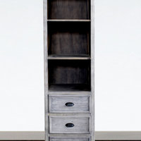 75" Rustic Solid Fir Side Cabinet, Gray - Transitional - China Cabinets ... pertaining to 79" Rustic Solid Fir Side Cabinet, Gray