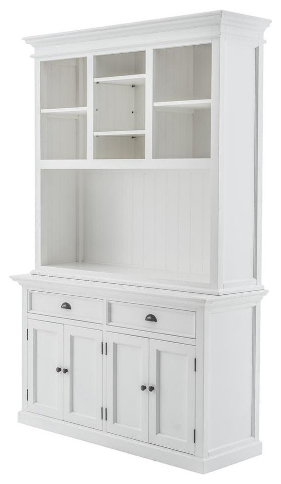 Classic White Buffet Hutch, The Versatile Storage Solution, Belen Kox ... within Classic White Buffet Hutch Unit