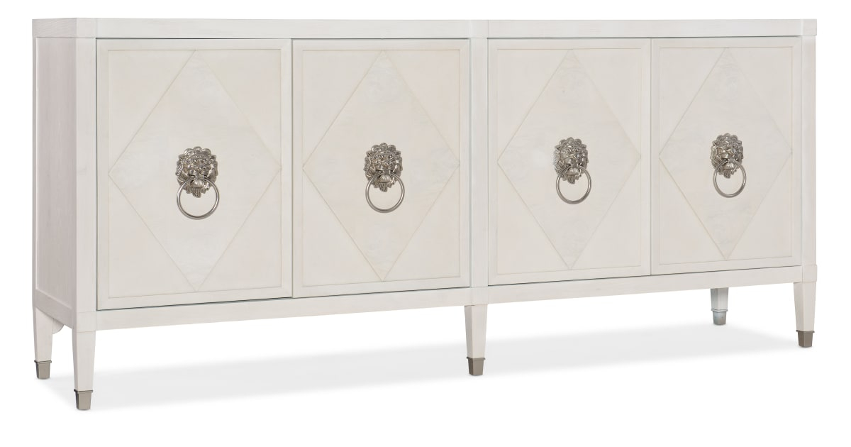 Hooker Furniture 628-85629-02 Melange 78" Wide Oak Accent Cabinet ... within Hooker Furniture 628-85698 Melange 78"W Wood Accent Cabinet - Silver / Gray