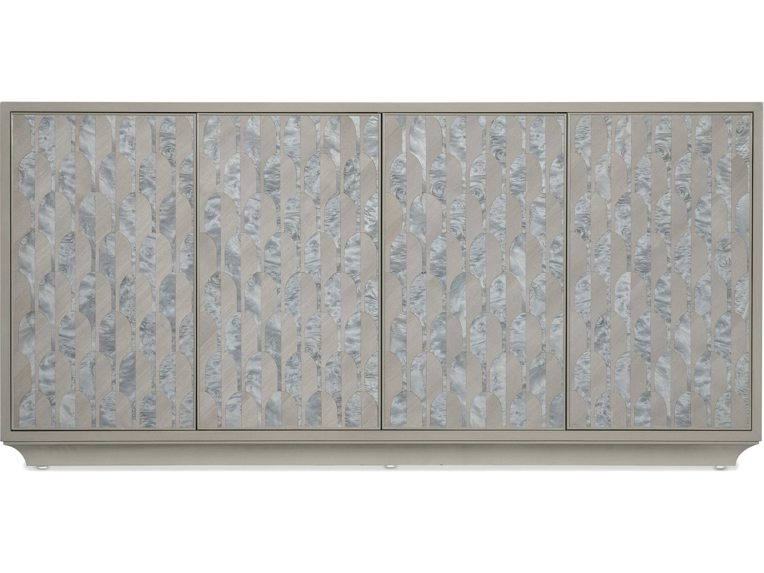Hooker Furniture Melange Emile 78" Gray Burlwood Sideboard | Hoo6288569895 in How to style the silver and gray burl finish of the Hooker 628-85698 accent cabinet