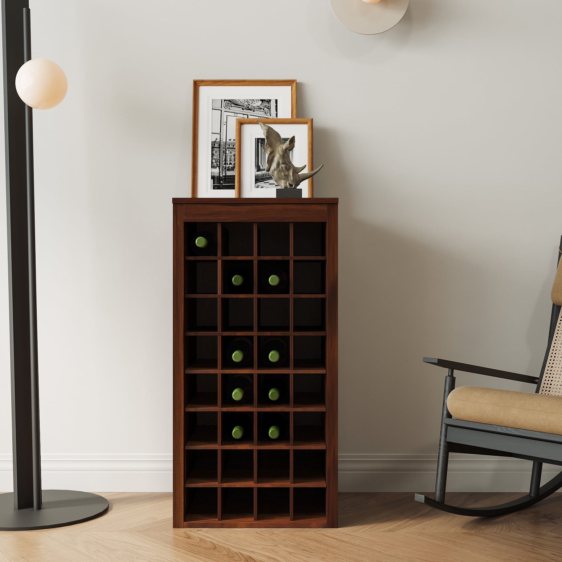 32-Bottle Modular Wine Buffet Storage | Straight Line Design For Home ... regarding How the Bowery Hill 3 Drawer Buffet Solves Small Space Wine Storage in 2026