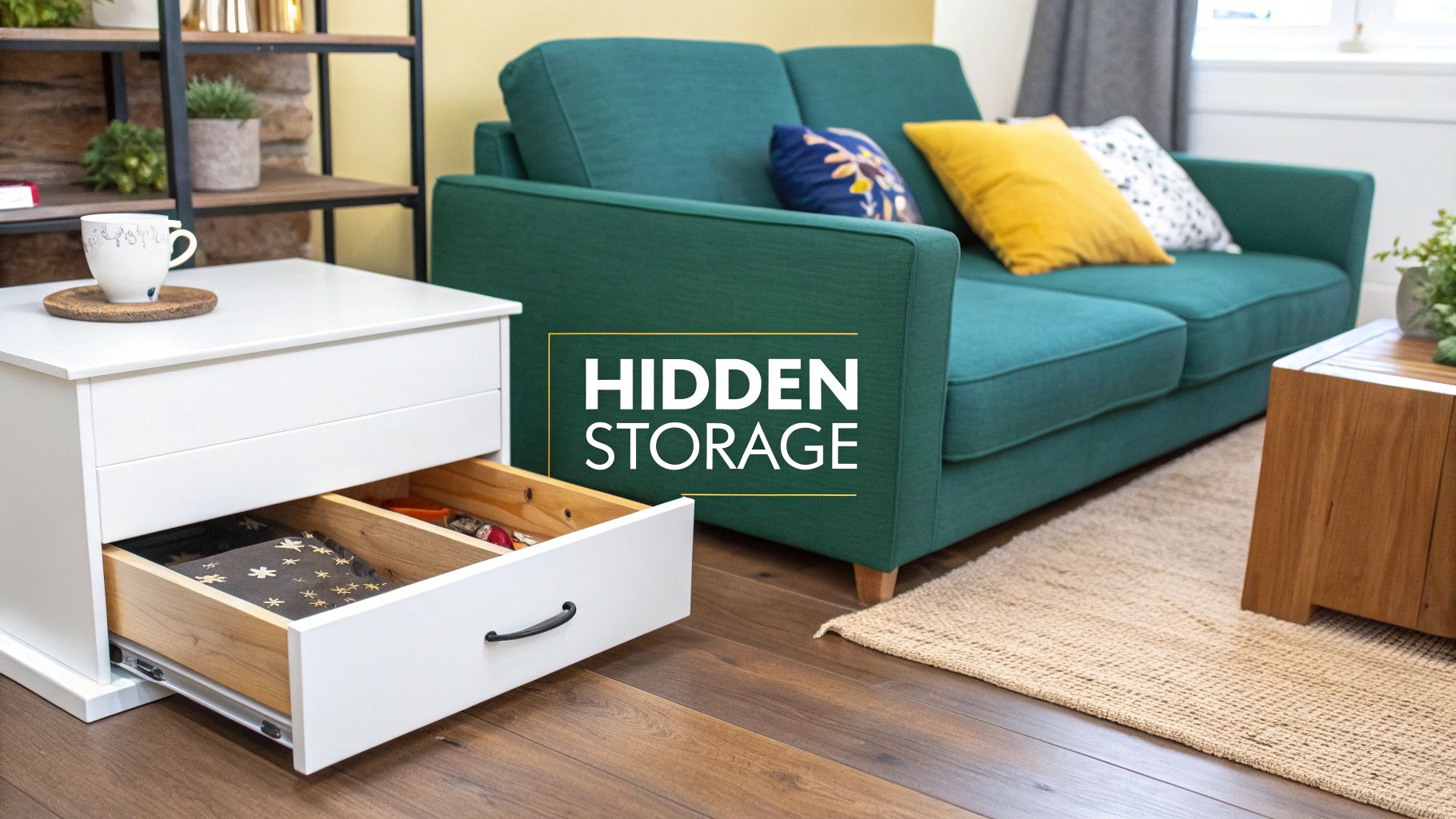 7 Clever Hidden Storage Ideas To Maximize Your Space In 2025. for Hooker Furniture 5865-50002-95 Madame 44"W Rustic Traditional - Quartz Gray
