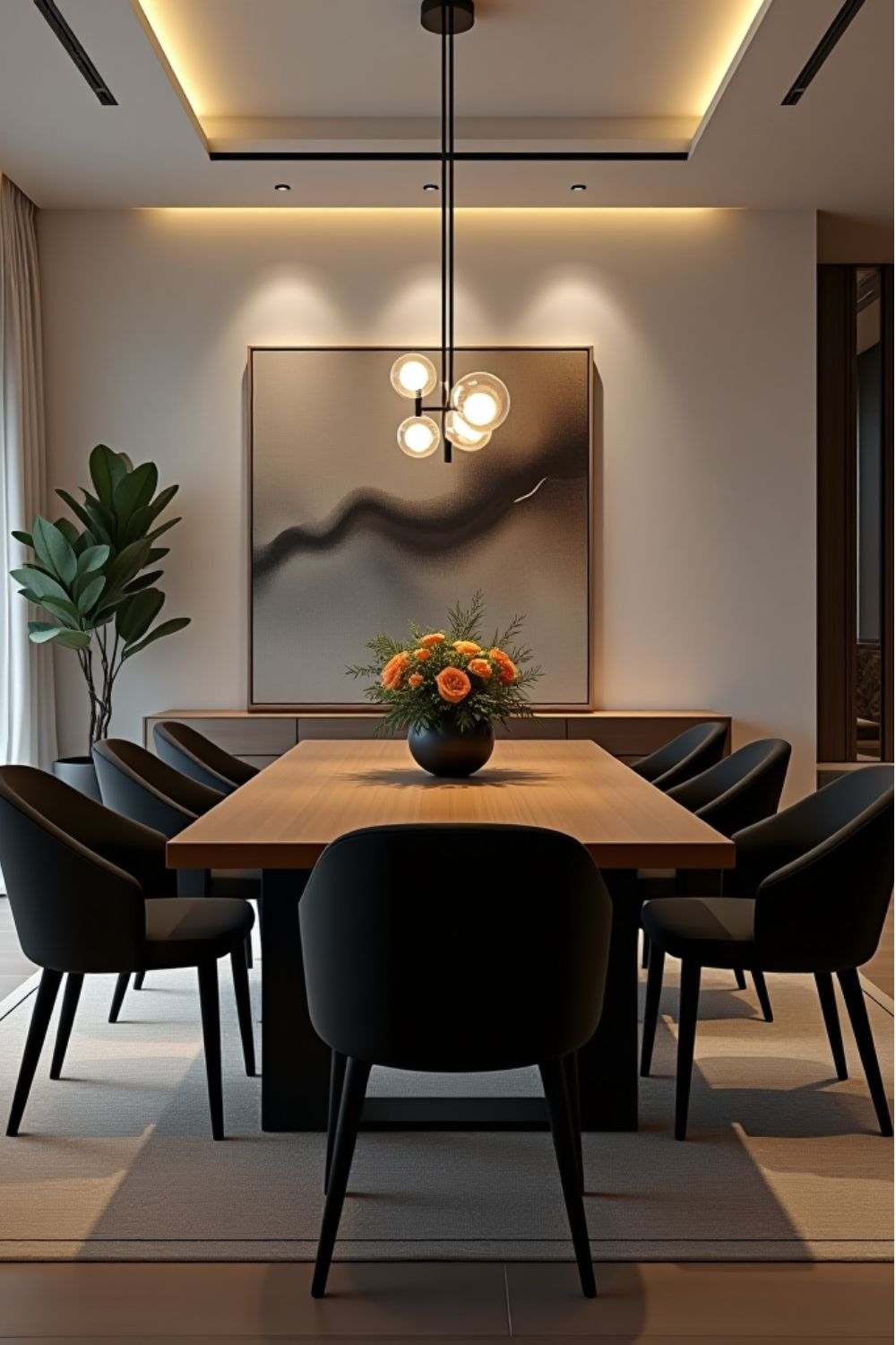 Are You Ready To Embrace Contemporary Dining Style? with regard to Hooker Furniture 638-85390 Classic 70"W 2 Shelf Walnut Wood And - Black Walnut