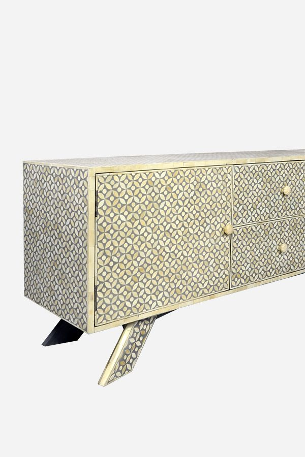 Bone Inlay | Bone Inlay Furniture, Bone Inlay, Inlay Furniture regarding Hooker Furniture 628-85718 Melange 69"W Mango Accent Cabinet - Black Wood /