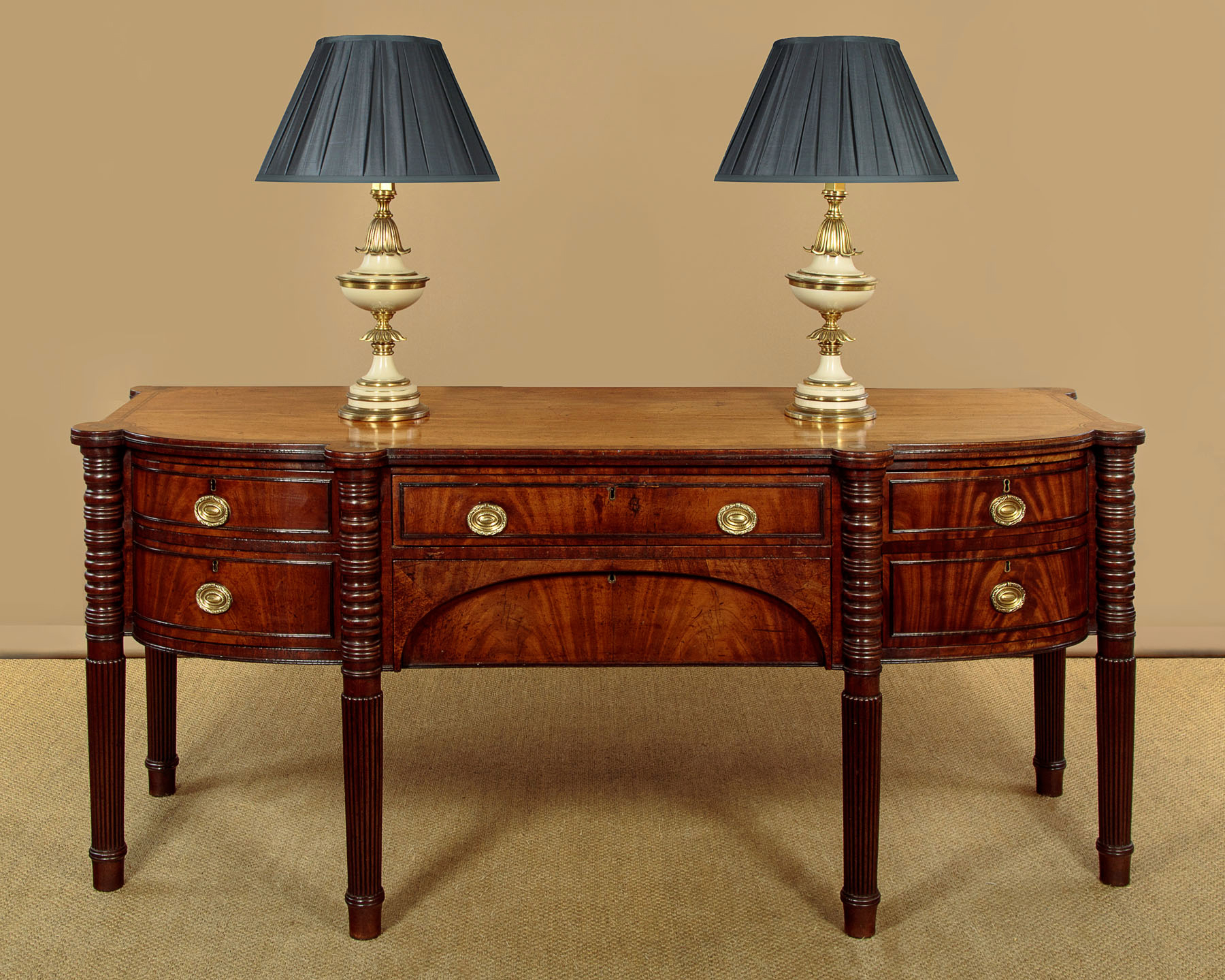 Regency Bow Front Sideboard C.1820 - Collinge Antiques within How Neoclassical Design Shaped the Elegant Curves of Regency Bow Front Cupboards