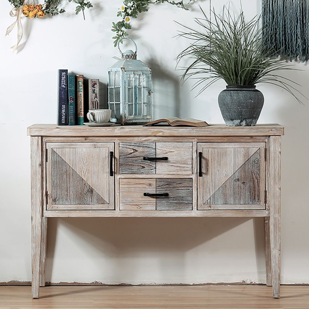 47" Rustic Village Entryway Cabinet 2-Drawer & 2-Door Cedar Cabinet ... in Rustic Display Cabinet, Havana