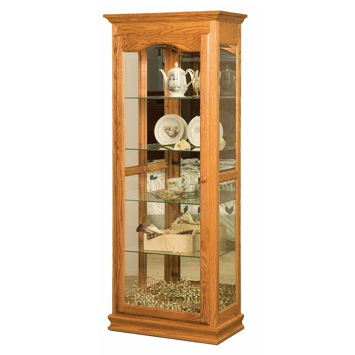 Amish Curio Amish Made Curios Amish Oak In Texas South Texas intended for Understanding the Craftsmanship Behind Amish Made Wooden Curio Cabinets