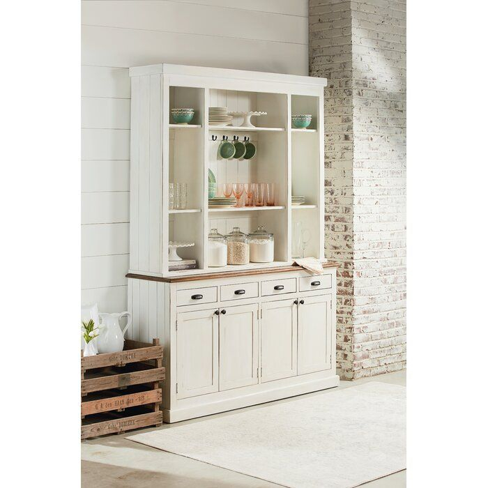 Magnolia 61" Wide Dining Hutch | Wayfair | Dining Hutch, Living Spaces ... inside Inside the Craftsmanship of the Country Grove Buffet And Lighted Hutch