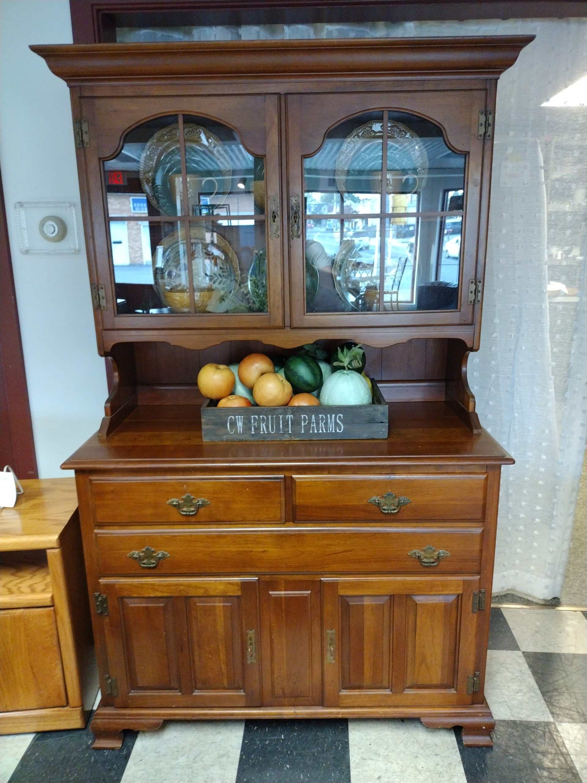 Quality Made! Cherry Dining Hutch | Roth & Brader Furniture throughout Eagle Furniture Corner Dining Hutch/Buffet, White