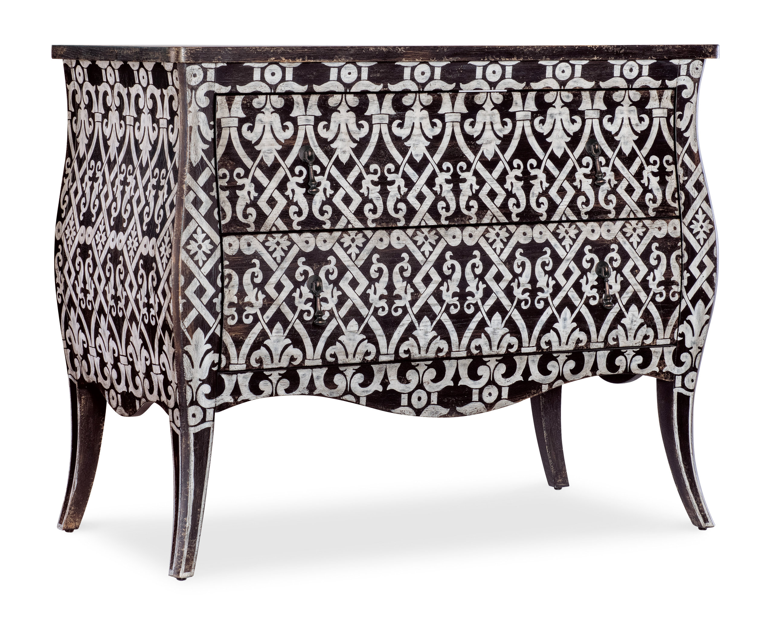 Americana Two-Drawer Bombay Accent Chest - Mediterranean - Accent ... regarding Reimagining Historical Design Through the Hooker Furniture Americana Bombay Chest