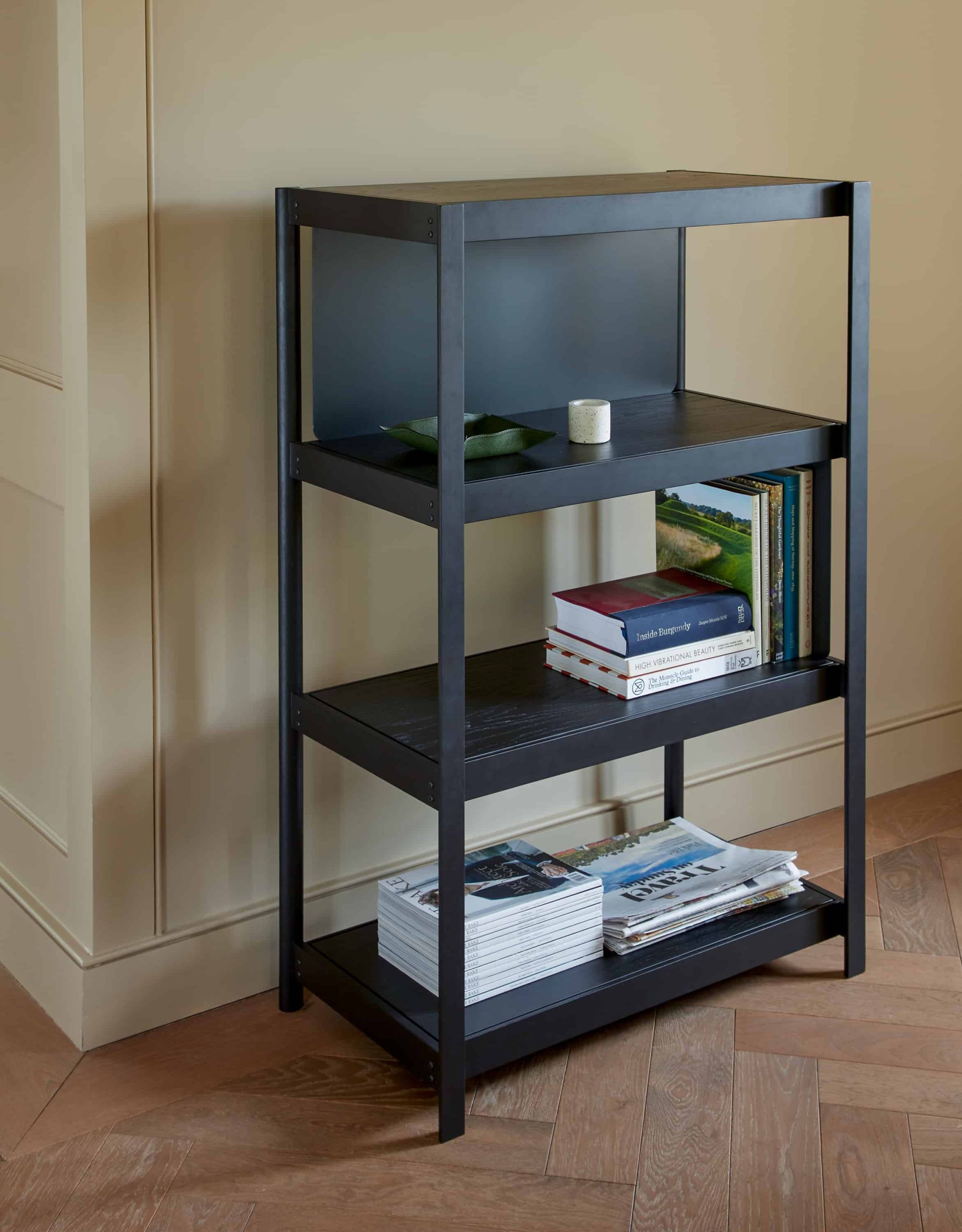 Fram Small Black Shelving Unit By Another Country regarding Why Collectors Are Choosing Black Metal and Glass Shelving Units for Modern Interiors in 2026