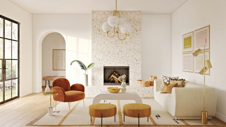 How To Create Asymmetrical Balance In Interior Design | Havenly Blog ... in Finding the Right Balance of Transparency and Structure in Modern Living Room Storage