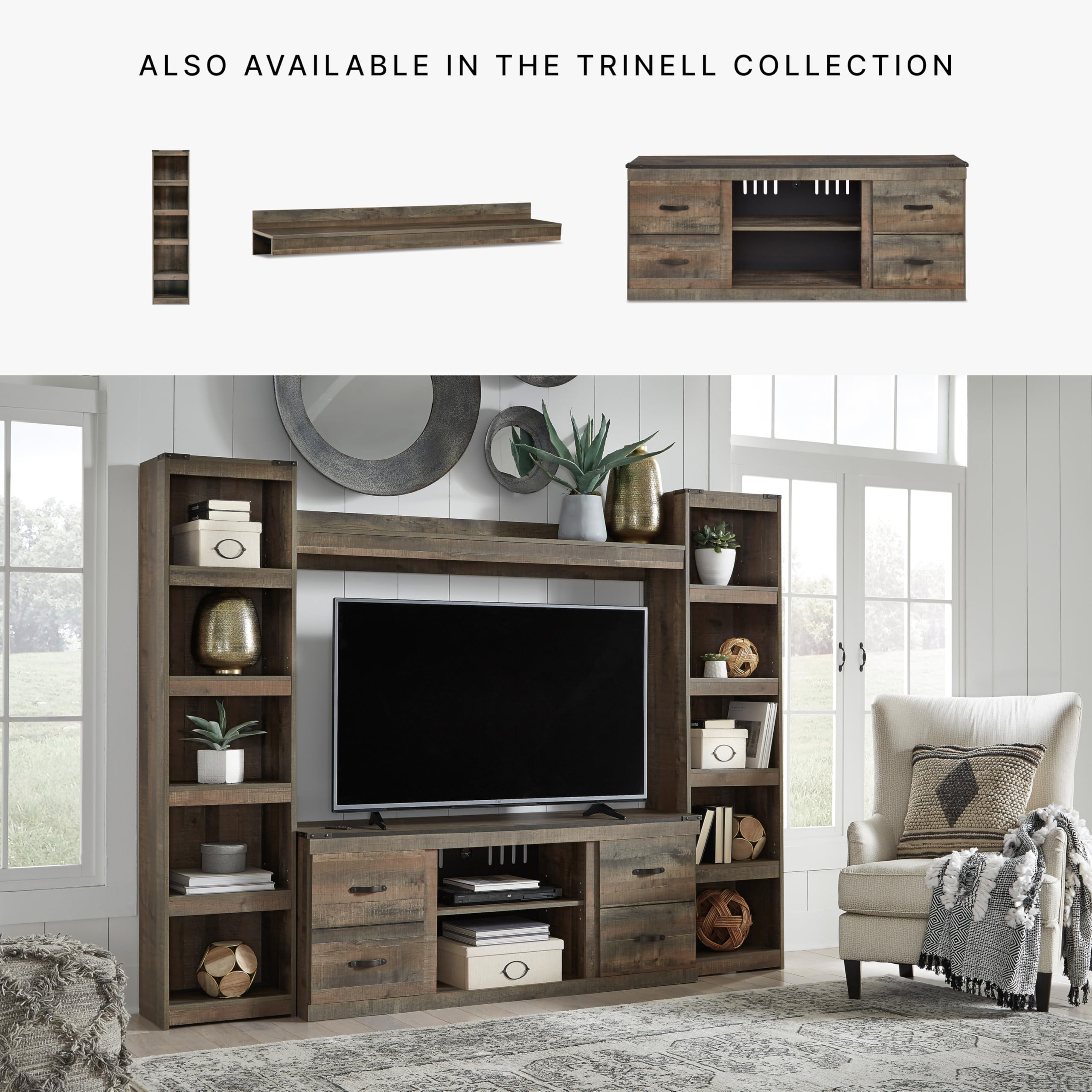 Pier Entertainment Center Shelves Furniture Of America Home with regard to Exploring the Craftsmanship Behind the Ashley Furniture Trinell Tall Pier