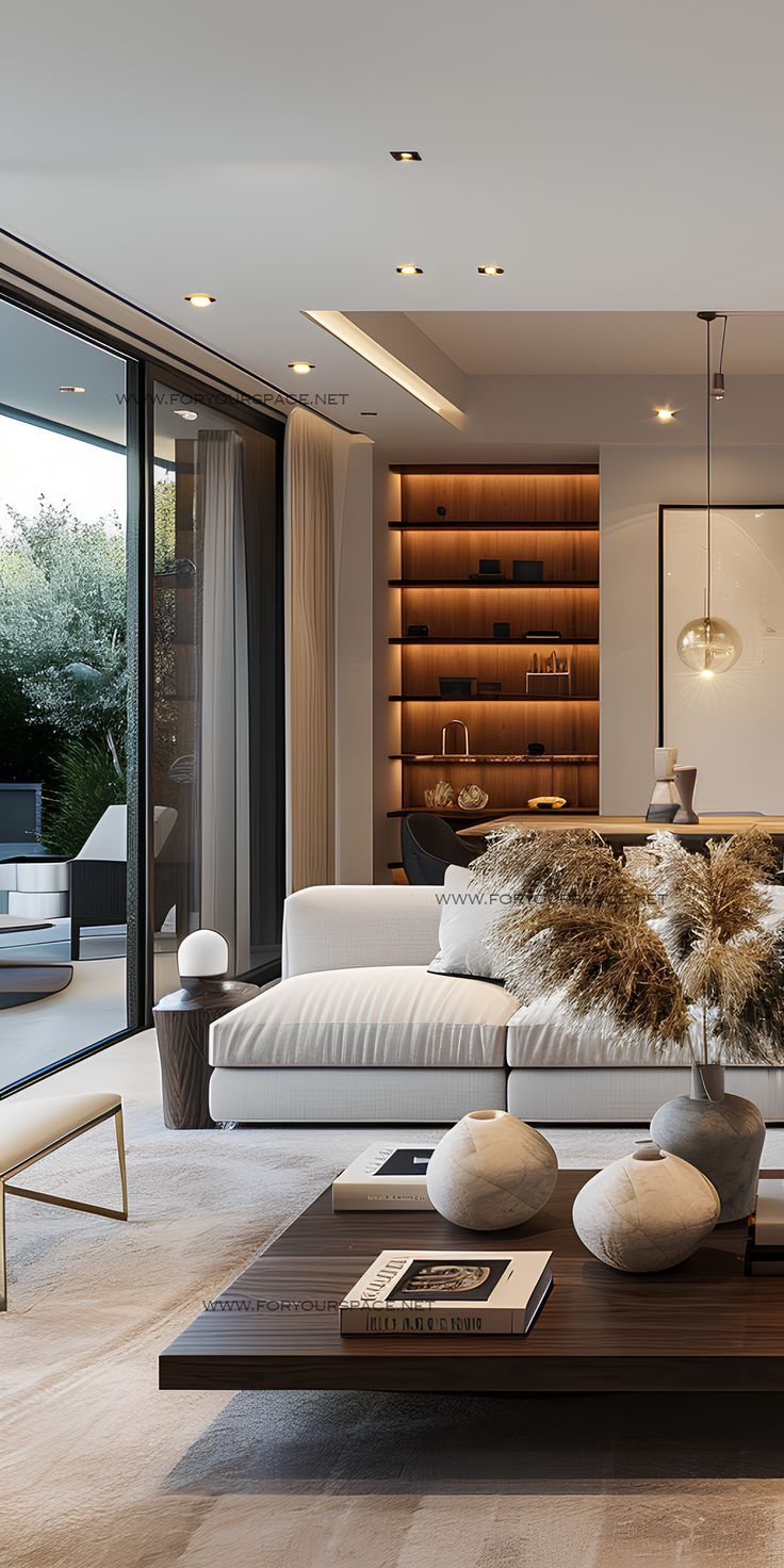 Finding the Right Balance of Transparency and Structure in Modern Living Room Storage