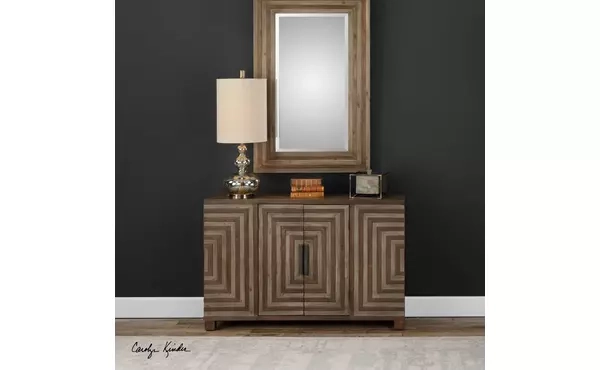 24773 Uttermost Furniture for Crafting Warmth With the Uttermost Layton Fir Veneer Console Cabinet