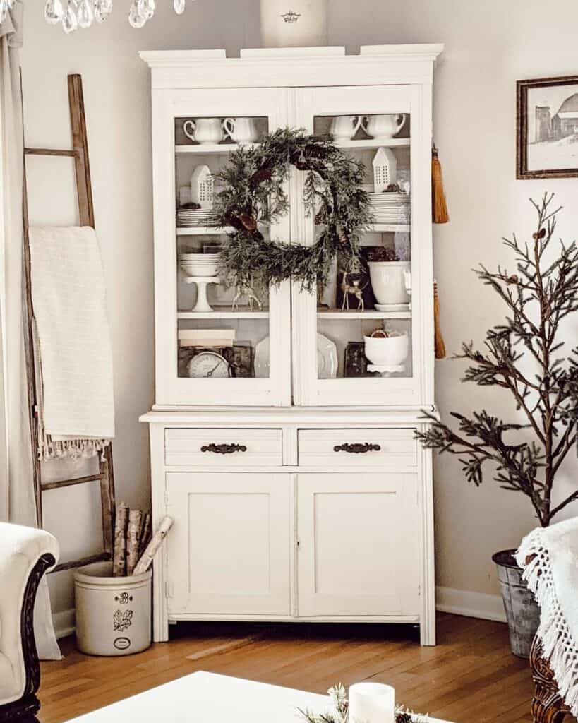 29 White Hutch Buffets To Display Your Favorite China in Shutter Style Corner Dining Hutch And Buffet