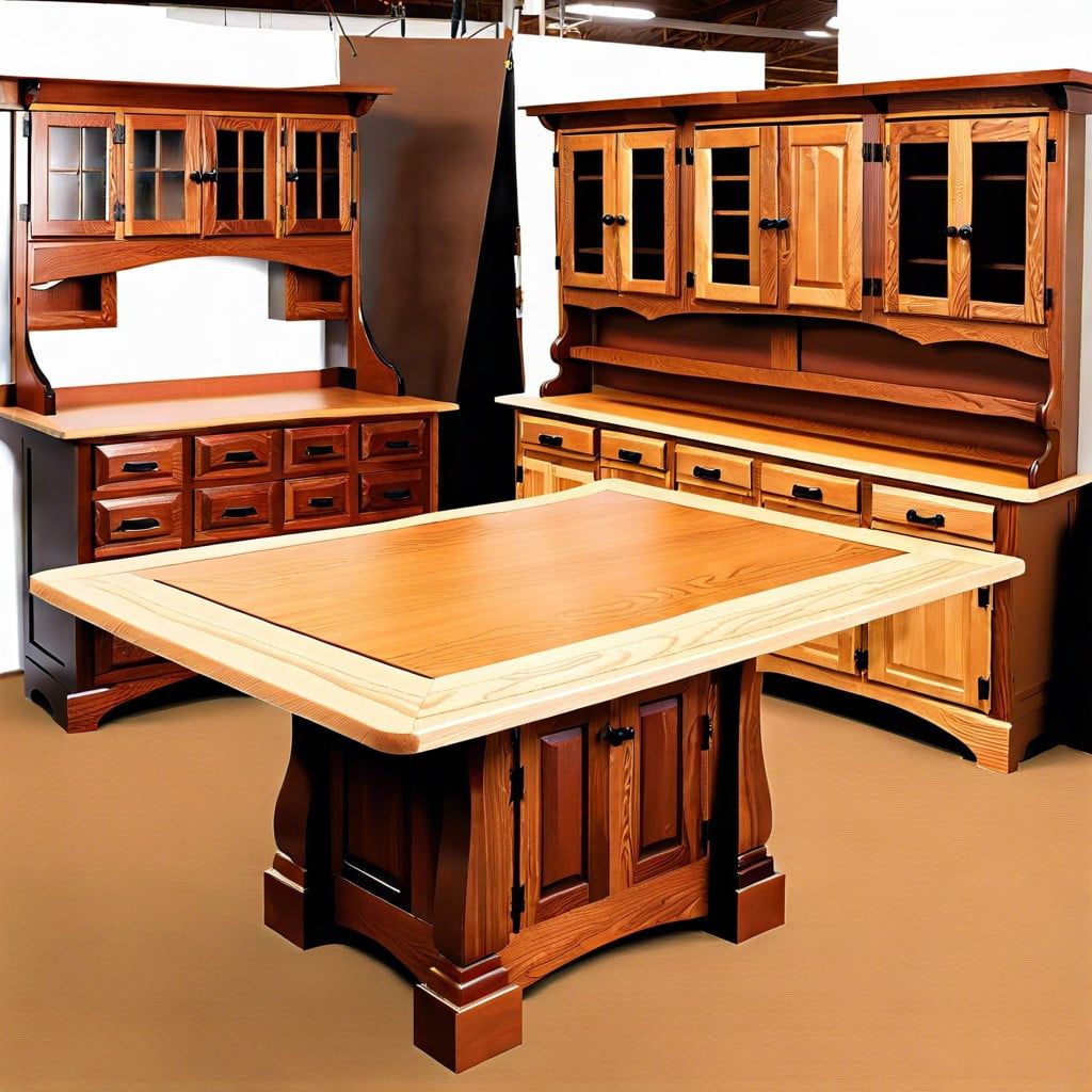 Amish Furniture Collection: Understanding Types, Craftsmanship ... with Understanding the Craftsmanship of Pine Veneers and Metal Bases in Furniture