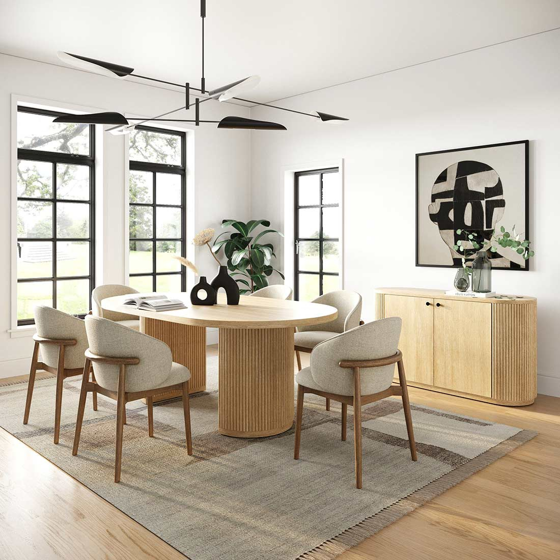 Natural Acacia Wood Dining Table Vg Jacob | Modern Dining for Eagle's Classis Oak Corner Dining Hutch/Buffet