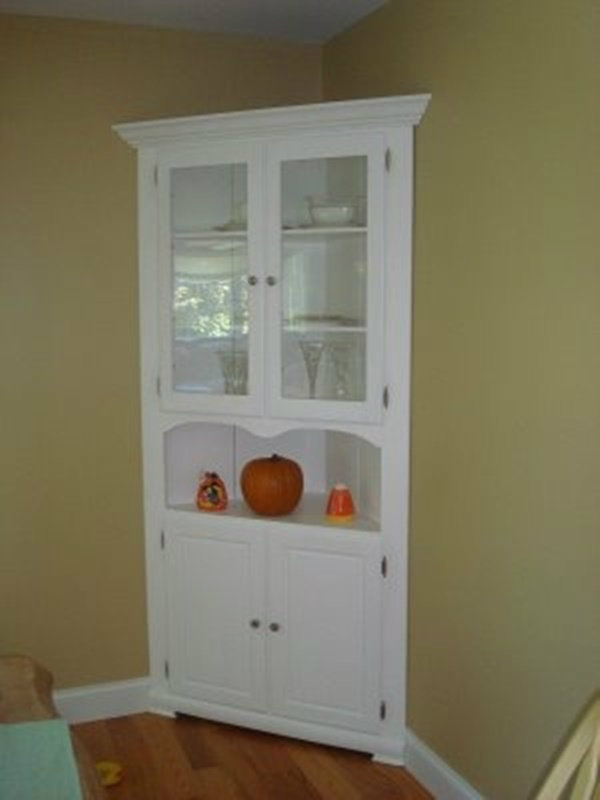 What To Put In A Corner Hutch At Jacqueline Sadler Blog for Shutter Style Corner Dining Hutch And Buffet