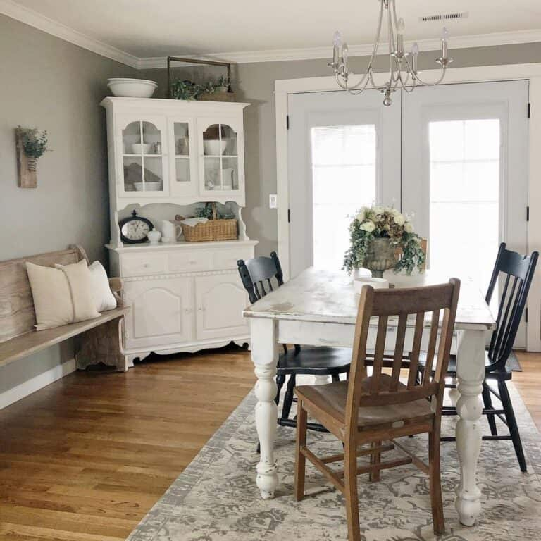 White Dining Room Corner Hutches - Soul & Lane in Embracing Timeless Craftsmanship With Shutter Style Corner Dining Hutches and Buffets