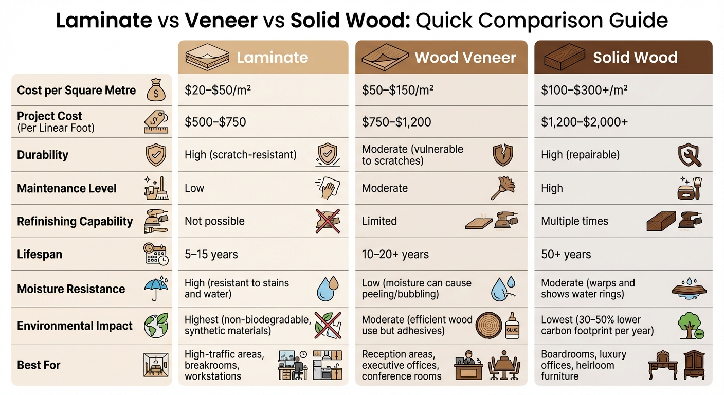 Laminate Vs Veneer Vs Solid Wood: Pros And Cons - Alliance Millwork for Why your living room needs solid wood if you want it to age gracefully